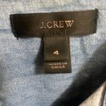 J.Crew Vintage Womens Shirt 4 Longsleeve Paint Splatter Blue Chambray Button Up Photo 1