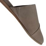 Toms Like New  Leather Jade Mule Flats Taupe Size 10 Photo 5