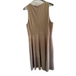 Antonio Melani  Camel Faux Suede Sleeveless Midi Dress with Lining‎ Photo 3