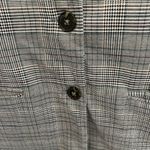 BB Dakota by Steve Madden Plaid Button Front Blazer Jacket Size Small Black Photo 4