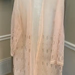 Vintage Carissmo Blush Pink Sheer Duster Cardigan Size 18 Photo 0