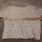 Peyton Primrose Size Small S Light Cheetah Print Neutral Fuzzy Sweater Long White Photo 8