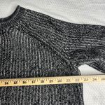 Ellen Tracy  Womens Size Large Black Marl Ribbed Knit Crew Neck Pullover Sweater Photo 2