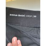 Avenue ‎ Women's Black Bermuda Denim Pull-On Shorts Crop Size 30 Photo 5