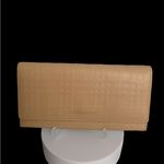 Burberry  Tan Calf Leather Long Wallet includes Certificate of Authenticity Photo 0