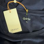 Quince  Cotton Modal Scoop Neck Tee, Navy Blue, XL Photo 2