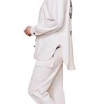 Sundry  WOMEN'S MORE SUNDAYS SHACKET IN OYSTER size S/M oversized Photo 2