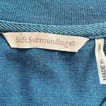 Soft Surroundings Madison Blue Asymmetrical Cape Lagenlook Tunic Sweater Plus 1X Photo 6