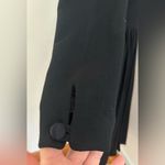 Laura Ashley Black Vintage 1990’S Long Sleeve Black Bow Wool Dress Pleated Sz 8 Photo 9