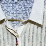 Miss Me  Cream Semi Sheer Lace and Bead Trimmed  Western Country Sleeveless Top Photo 13