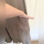 Soft Surroundings  Loria Dress Midi Shark Bite Asymmetrical Dress Linen Cotton L Photo 4