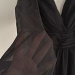 Amazon  Black Maxi Dress with V-Neck and Slit NWOT Photo 2