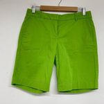 J.Crew Lime Green Stretch Summer Weight Chino Shorts Womens Size 4 Casual Preppy Photo 0