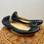 Frye  Ballet Flats Women’s Black CARSON Collapsible Bow Slip On Leather Size 10 Photo 7