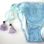 Victoria's Secret VICTORIA’S SECRET The Crochet Lace Tassel String Bikini Bottom in Skylin… Photo 4