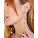 Ettika Delicate Drop Earrings in Blush Pearl New Womens Dangle Photo 7