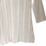 American Rag  Cable Knit Sweater 3/4 Sleeves Creamy White Medium Top Jumper Photo 2