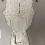 Alexis  White Lace Open Back Romper Small Photo 6