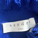 Sandro Roman Ruffle-Trimmed Sweater Egyptian Blue Photo 11