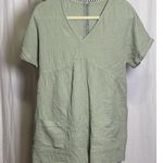 NEW~EMERY ROSE~ Size Large Shorts Jumper Green Crinkle Gauze Lightweight Pockets Photo 0
