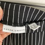 Susan Graver  Striped Pull On Pants Stretchy Women's Size XXS Black White Photo 2