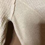 Anthropologie Eri + Ali Waffle Thermal Sweater Cream Ivory Size Small Photo 3