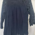 Westport 1962 Floral Love Navy Top  Photo 1