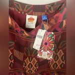 Anthropologie Farm Rio sheer skirt Sz M Multicolor pineapple NWT Red Size M Photo 4