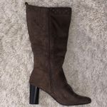 kim rogers Brown Suede Heeled Boots Photo 1