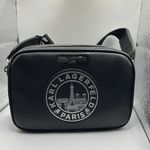 Karl Lagerfeld NWT  PARIS Black Maybelle Crossbody Camera Bag Purse Photo 0