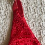 Adelyn Rae Womens Size XS V-Neck Lace Orange Dress Photo 8