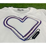 Carven Embroidered Heart White Short Sleeve T Photo 1