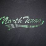 Next Level Apparel North Texas Glitter Green on Gray Thermal Top M Photo 2