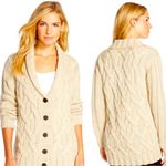 UGG  Cable Knit Cream Button Up Cardigan Sweater Size Small Photo 1