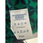 Lands' End  Cardigan Sweater Womens 1X Geometric Button Supima Cotton Blue Green Photo 5