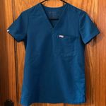 FIGS  Slim‎ Catarina One-Pocket Scrub Top Alps blue XXS Photo 0