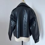 Free People  Alexis cropped vegan leather jacket black Photo 5