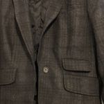 Loft Ann Taylor Size 12 petite Wool Plaid 2 Slits 2 Flap Blazer Jacket Photo 1