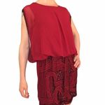 Romeo + Juliet Couture Beaded Red Blouson Dress Photo 1
