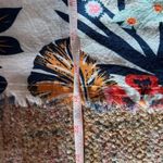 Philosophy  Multicolor Tropical Floral Button Up Cropped Blouse with Raw Edges S Photo 7