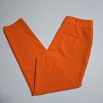 NY&CO Orange High Waist Modern Fit Career Dress Pants Ankle Slit Business 8 Tall Size undefined Photo 1