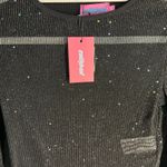 Edikted Black cropped sheer  Long Sleeve Top  Photo 3