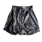 Elizabeth and James Women's Black Paperbag Shorts Size 14 High-Waisted size 32 Photo 2