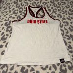 Nike  Women's White and Red Ohio State Tank Top Photo 0