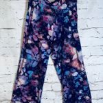 Dana Buchman XL Wide Leg Pull-On Pants Floral Print Lounge Travelwear Flowy Chic Photo 0