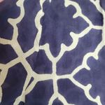 Roberta Roller Rabbit  NAVY WHITE ABSTRACT PRINTED LIGHTWEIGHT POPOVER BLOUSE L Photo 10