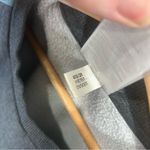 Adidas Women’s Small Pullover Sweatshirt Gray Aqua 3-Stripes Crewneck Fun Color Photo 5