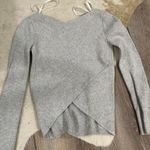 Aritzia Babaton Kitano Sweater Grey Cross back Photo 5
