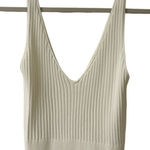 Line and Dot  sweater knit tank cream color sz Medium Photo 0