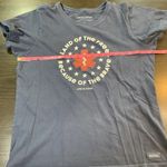 Life is Good  Crusher T Shirt Womens Large Blue Americana First Responder USA 4th Photo 6